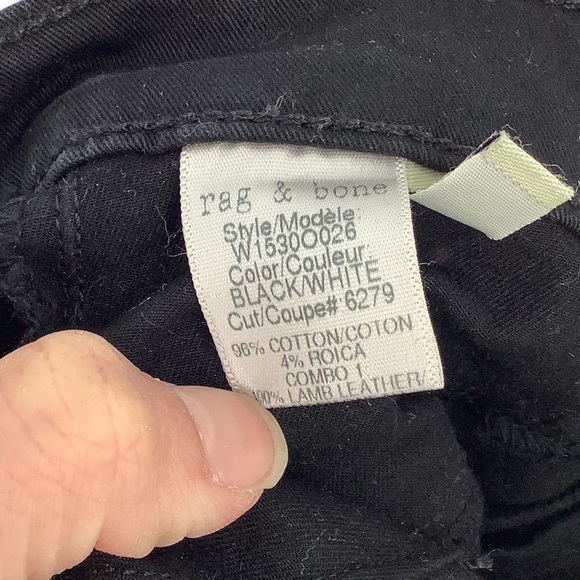 Rag & Bone Jodhpur Leather Panel Skinny Jeans - Picture 13 of 16